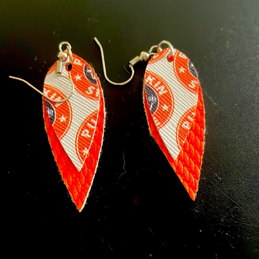 Starbucks pumpkin spice earrings
